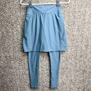 Sweet Lemon Thyme Leggings Women’s Small Blue Athletic Skort with Attached